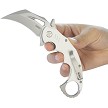 KUB262K Kubey Miniature Wrath Karambit Linerlock Pocket Knife White 