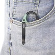 KUB262L Kubey Miniature Wrath Karambit Linerlock Pocket Knife Black Jade 