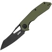 Kubey Vagrant Linerlock Pocket Knife OD Green - KUB291E 