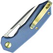 KUB291U Kubey Vagrant Linerlock Pocket Knife Blue Micarta 