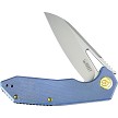 KUB291U Kubey Vagrant Linerlock Pocket Knife Blue Micarta 