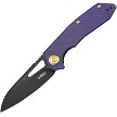 Kubey Vagrant Linerlock Pocket Knife Black Purple G10 - KUB291W 