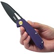 KUB291W Kubey Vagrant Linerlock Pocket Knife Black Purple G10 