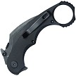 KUB298B Kubey Rogue Karambit Linerlock Pocket Knife Blackwash 