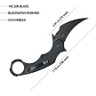 KUB298B Kubey Rogue Karambit Linerlock Pocket Knife Blackwash 