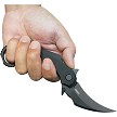 KUB298B Kubey Rogue Karambit Linerlock Pocket Knife Blackwash 