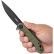 KUB312D Kubey Mizo Linerlock Pocket Knife OD Green 