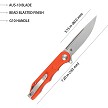 KUB312I Kubey Mizo Linerlock Pocket Knife Orange 
