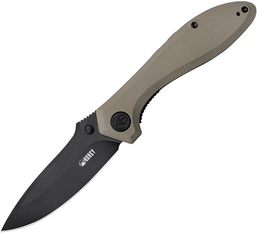 Kubey Ruckus Linerlock Pocket Knife Tan - KUB314K 