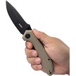 Kubey Ruckus Linerlock Pocket Knife Tan - KUB314K 