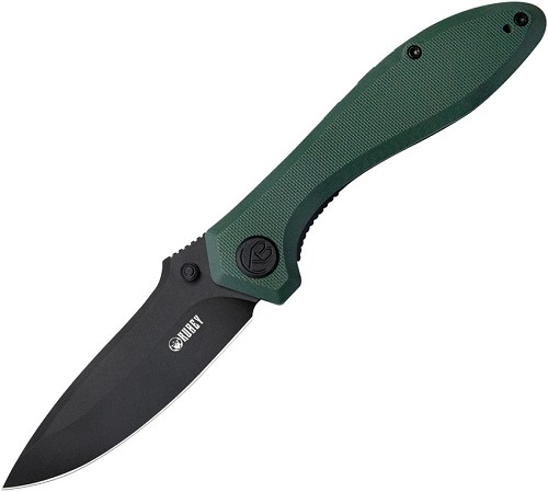 Kubey Ruckus Linerlock Pocket Knife Green - KUB314L 