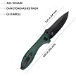 Kubey Ruckus Linerlock Pocket Knife Green - KUB314L 