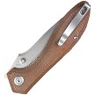 Kubey Ruckus Linerlock Pocket Knife Tan Micarta - KUB314M 
