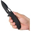 KUB316A Kubey RDF Button Lock Pocket Knife Black 