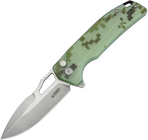 Kubey RDF Button Lock Pocket Knife Camouflage - KUB316C 