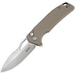 Kubey RDF Button Lock Pocket Knife Tan - KUB316D 
