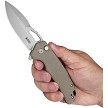 KUB316D Kubey RDF Button Lock Pocket Knife Tan 