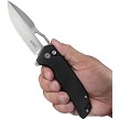 KUB316E Kubey RDF Button Lock Pocket Knife Black 