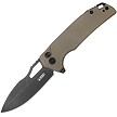 Kubey RDF Button Lock Pocket Knife Tan - KUB316F 