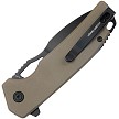 KUB316F Kubey RDF Button Lock Pocket Knife Tan 
