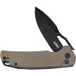 KUB316F Kubey RDF Button Lock Pocket Knife Tan 