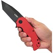 KUB318B Kubey Bravo 1 Linerlock Pocket Knife Red Black 