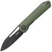 Kubey Royal Linerlock Pocket Knife Black OD Green - KUB321W 