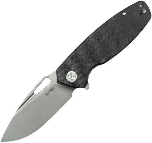 Kubey Tityus Linerlock Pocket Knife Black G10 - KUB322O 