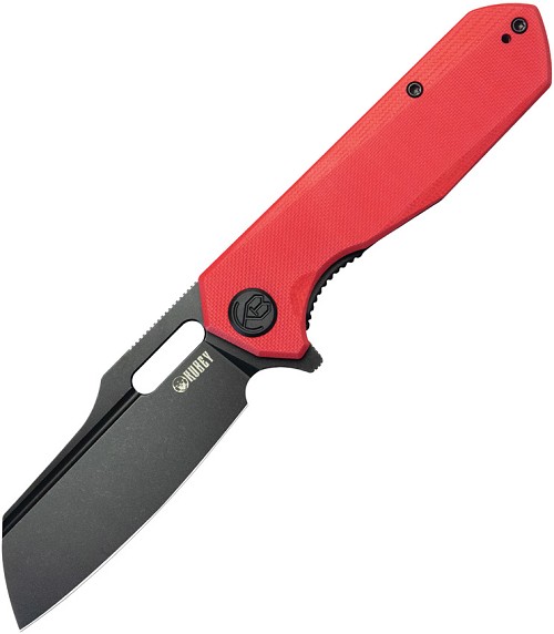 Kubey Atlas Framelock Pocket Knife Black Red - KUB328F 