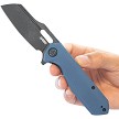 Kubey Atlas Linerlock Pocket Knife Blue Black - KUB328K 