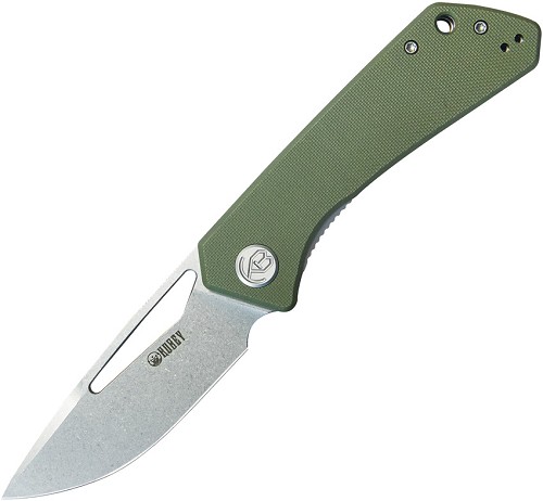 Kubey Thalia Front Flipper Linerlock Pocket Knife OD Green - KUB331M 