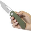 KUB331M Kubey Thalia Front Flipper Linerlock Pocket Knife OD Green 