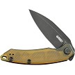 Kubey Leaf Linerlock Pocket Knife Black Ultem - KUB333H 