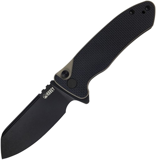 Kubey Creon Button Lock Pocket Knife Black - KUB336F 