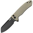 Kubey Creon Button Lock Pocket Knife Black Tan - KUB336I 