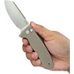 Kubey Creon Button Lock Pocket Knife Tan - KUB336K 