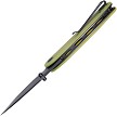 KUB344F Kubey Momentum Linerlock Pocket Knife Black Translucent Yellow 