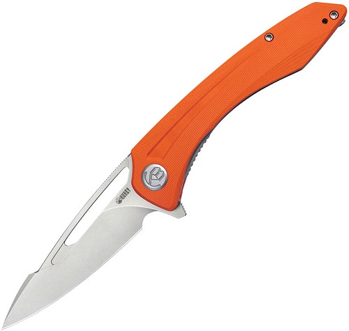 Kubey Merced Linerlock Pocket Knife Orange - KUB345B 