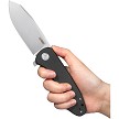 KUB358H Kubey Master Chief Black Pocket Knife Micarta 