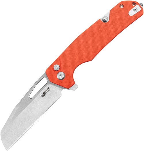 Kubey 10-8 Button Lock Pocket Knife Orange - KUB363B 
