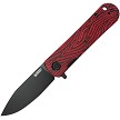 Kubey NEO Linerlock Pocket Knife Red Damascus - KUB371F 