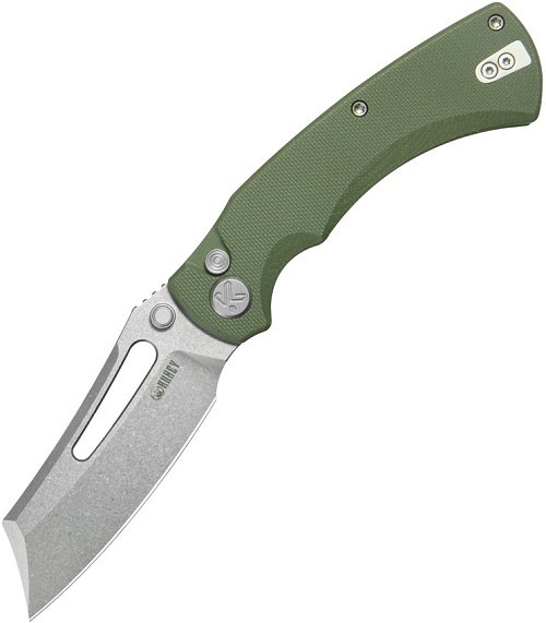 Kubey Button Lock Pocket Knife OD Green - KUB378B 