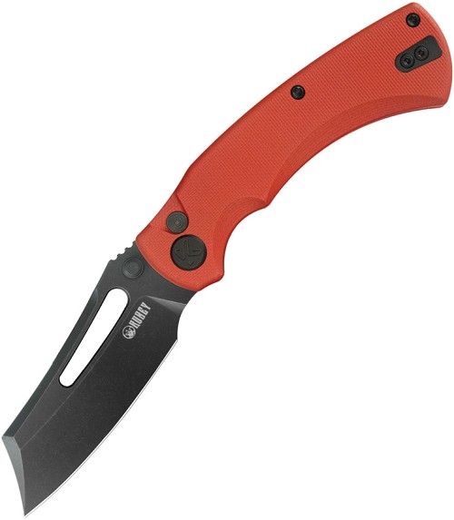 Kubey Dheo EDC Button Lock Pocket Knife Red - KUB378C 