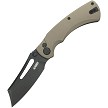 Kubey Dheo EDC Button Lock Pocket Knife Tan - KUB378D 