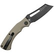 Kubey Dheo EDC Button Lock Pocket Knife Tan - KUB378D 