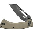 Kubey Dheo EDC Button Lock Pocket Knife Tan - KUB378D 