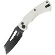 Kubey Dheo EDC Button Lock Pocket Knife White - KUB378E 