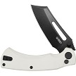 Kubey Dheo EDC Button Lock Pocket Knife White - KUB378E 