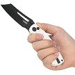 Kubey Dheo EDC Button Lock Pocket Knife White - KUB378E 