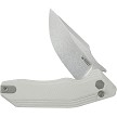 Kubey Basilisk Button Lock Pocket Knife Ivory - KUB391D2 